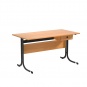 Lehrertisch, 130x65 cm (B/T), 76 cm hoch, Platte: Melamin, ABS-Kante 